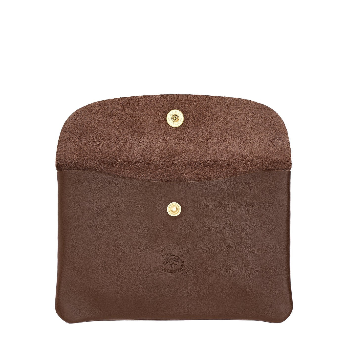 Bustina in pelle colore marrone tabacco — 
interior detail view
 — 3 of 3