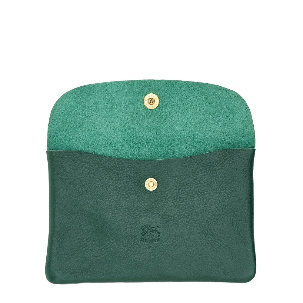 Case  in leather color green oleandro — 
interior detail view
 — 3 of 3