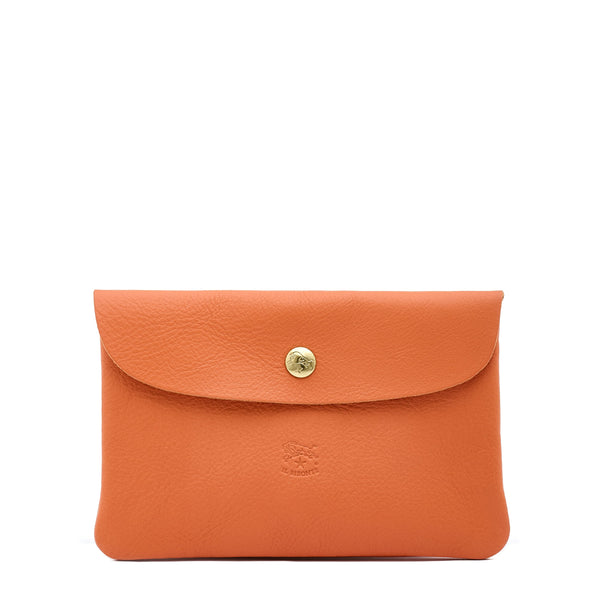 Custodia in pelle colore arancio pontormo