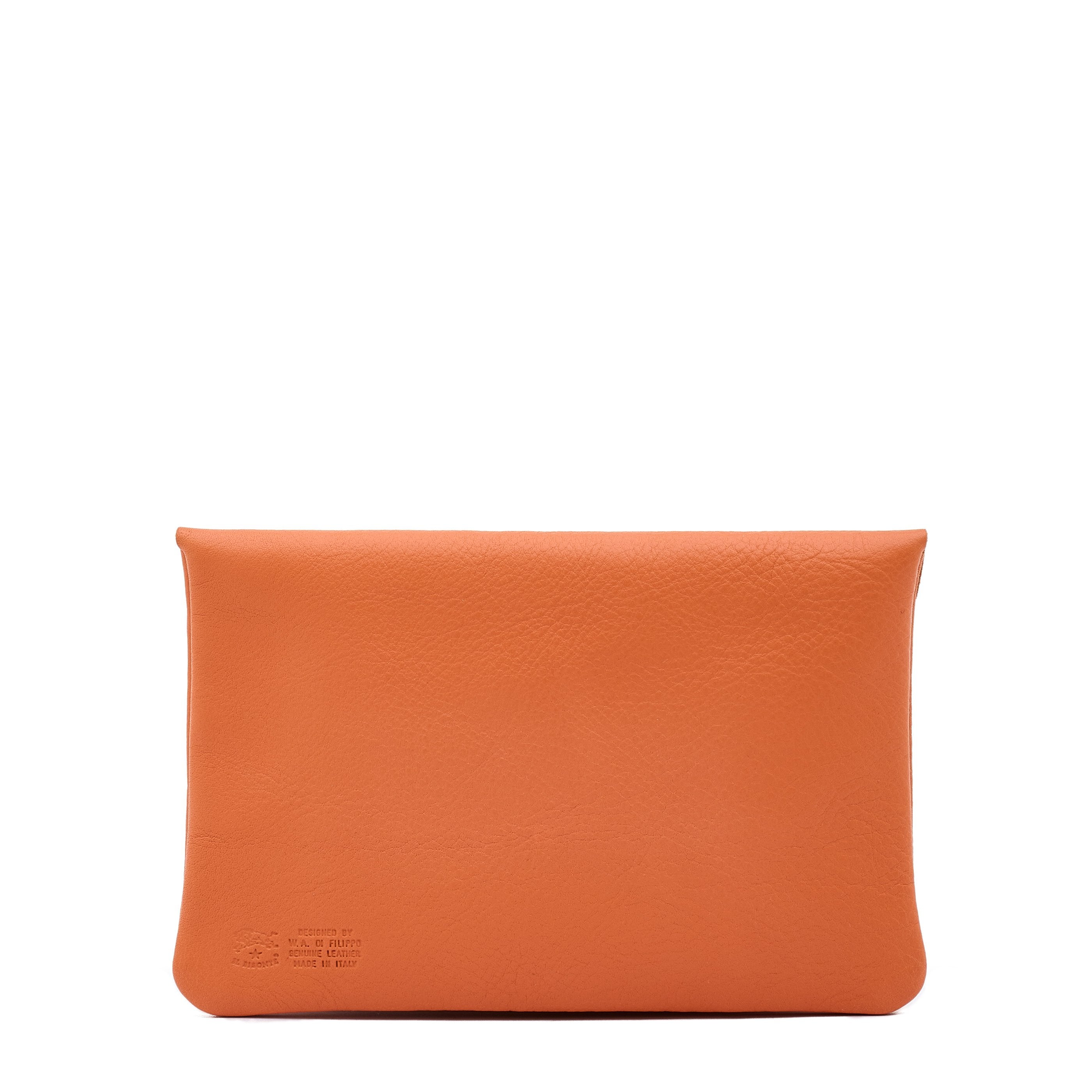 Custodia in pelle colore arancio pontormo