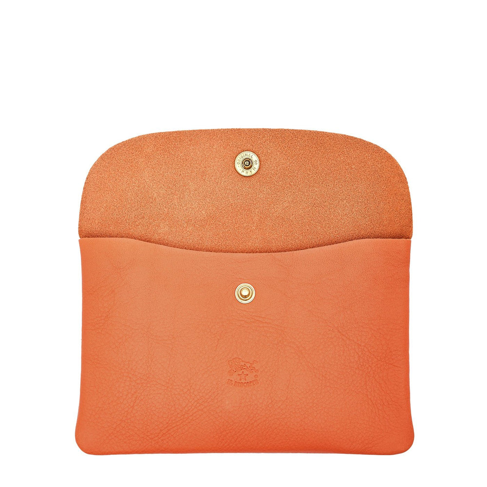 Custodia in pelle colore arancio pontormo