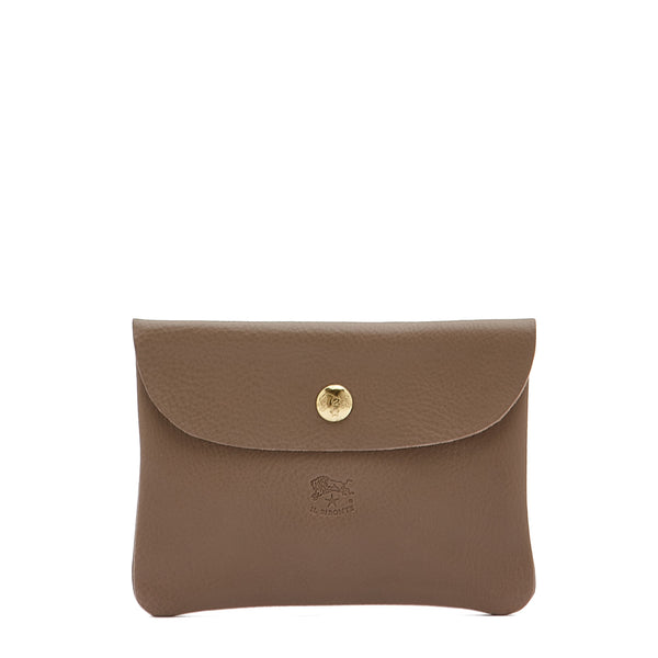 Case in calf leather color light grey