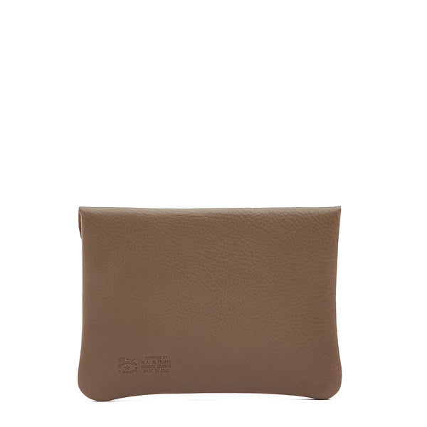 Case in calf leather color light grey