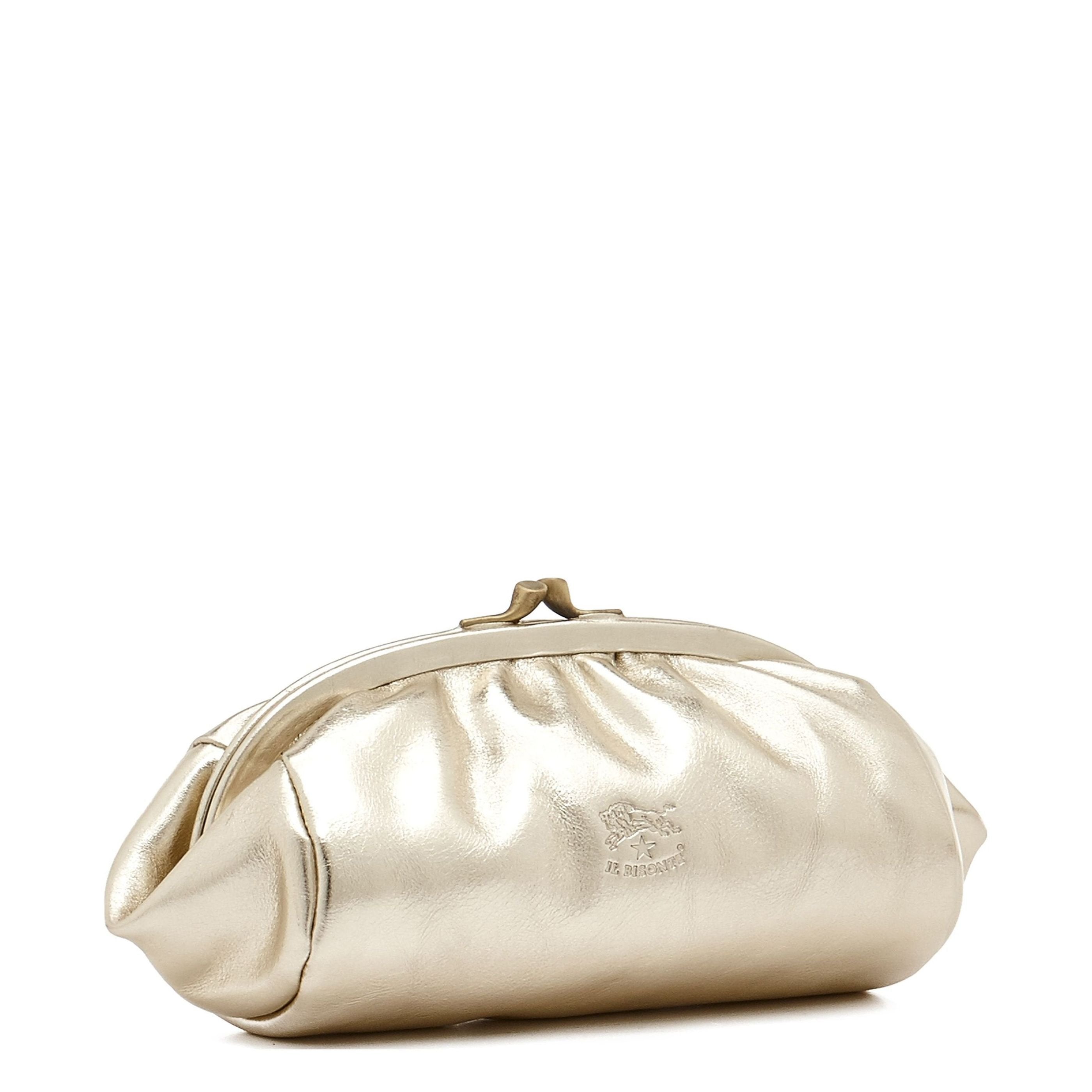 The Metallic Pillow Platinium Lamb Leather Shoulder Bag