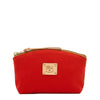 Women's case in fabric color red/natural