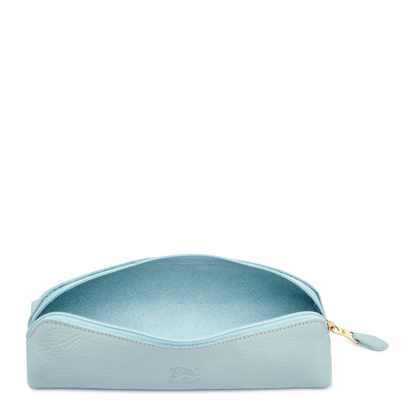 Astuccio da donna in pelle colore celeste botticelli