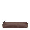 Trousse pour femme en cuir couleur marron tabacco