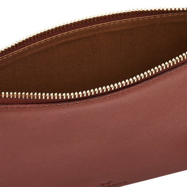 Oliveta | Women's case in leather color red ruggine