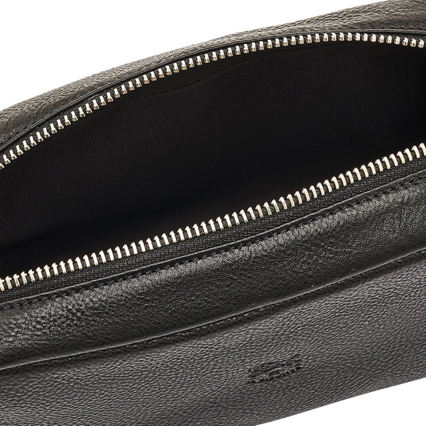 Cestello | Men's case in vintage leather color black