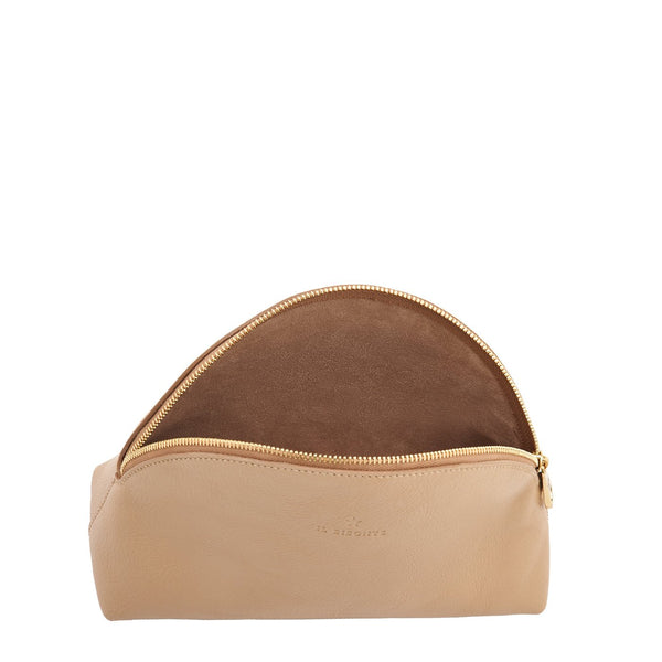 Bigallo | Women's pouch in leather color caffelatte
