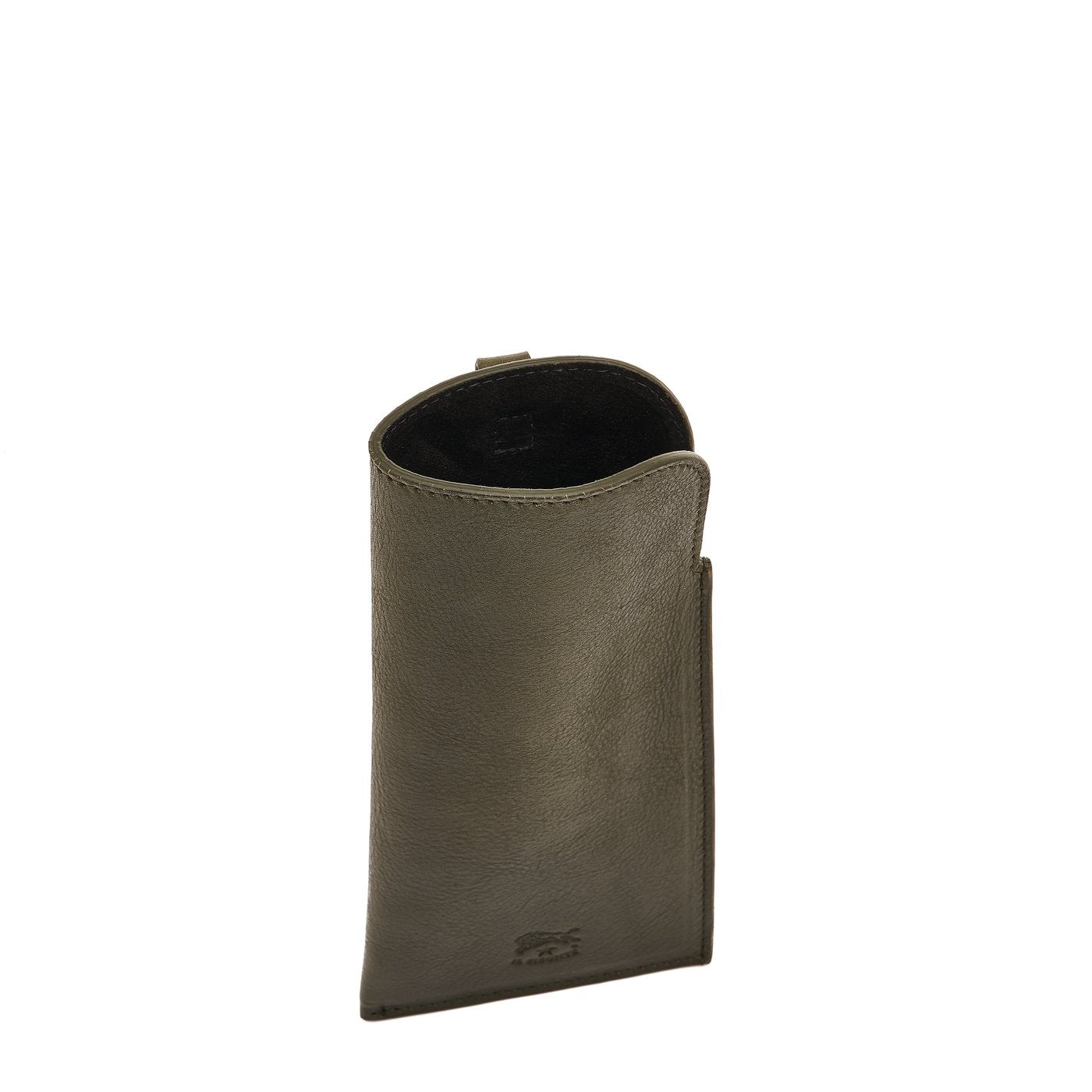 Duccio | Custodia Occhiali da uomo in pelle invecchiata colore bosco