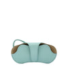 Nina | Women's glasses case in leather color sky blue botticelli