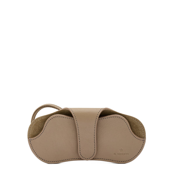 Nina | Custodia Occhiali da donna in pelle colore beige vasari