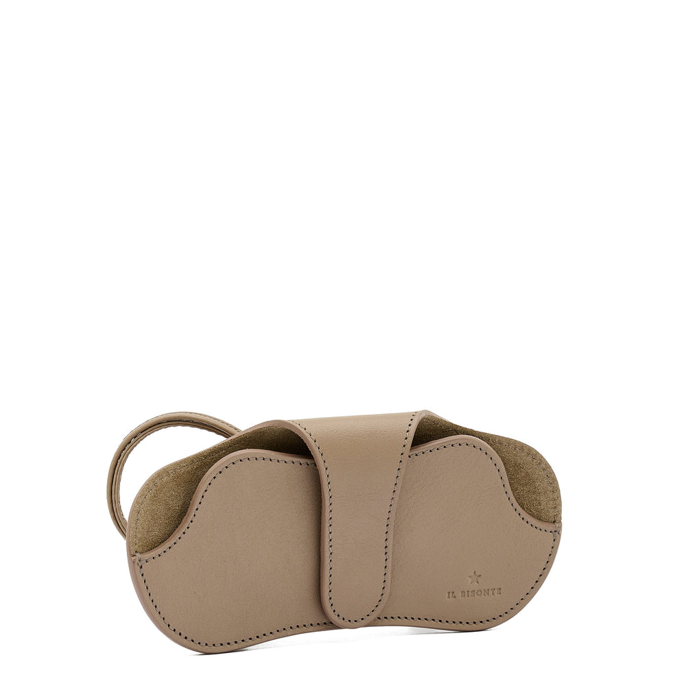 Nina | Custodia Occhiali da donna in pelle colore beige vasari