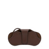 Nina | Women's glasses case in leather color brown tabacco