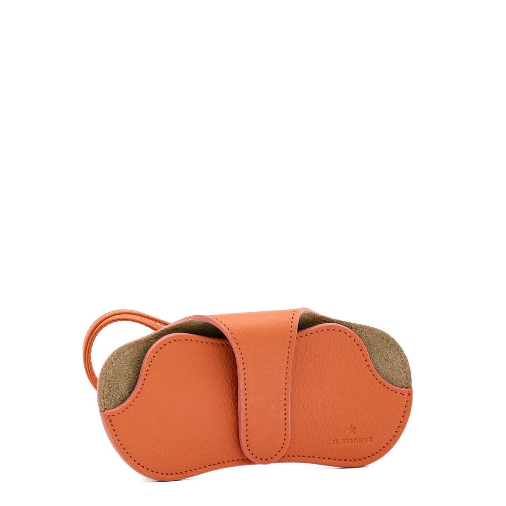 Nina | Custodia Occhiali da donna in pelle colore arancio pontormo