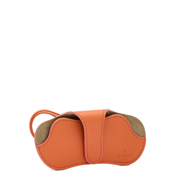 Nina | Custodia Occhiali da donna in pelle colore arancio pontormo