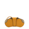 Nina | Women's glasses case in leather color yellow narciso