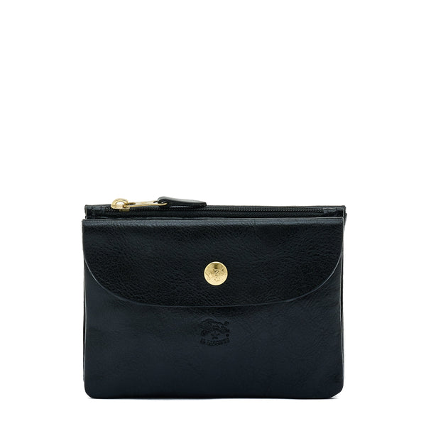 Étui en cuir couleur noir