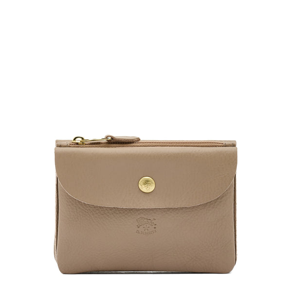 Étui en cuir couleur beige vasari