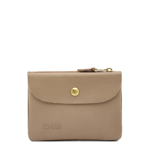 Étui en cuir couleur beige vasari