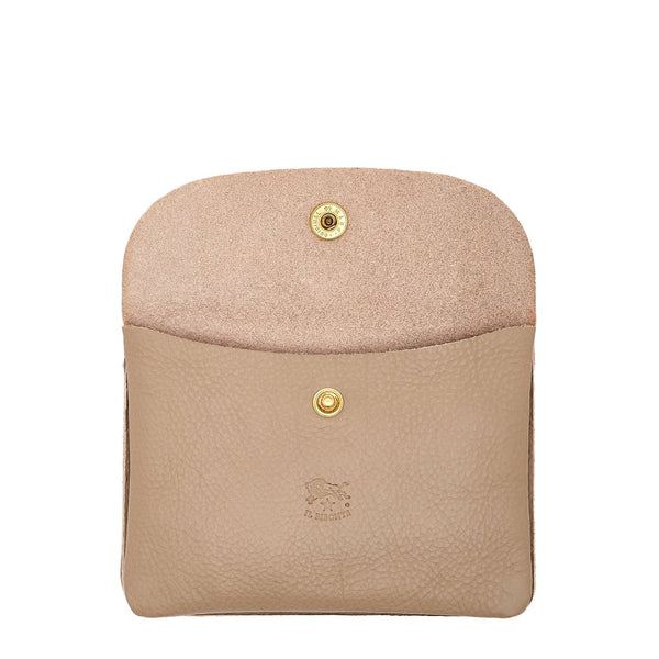 Étui en cuir couleur beige vasari