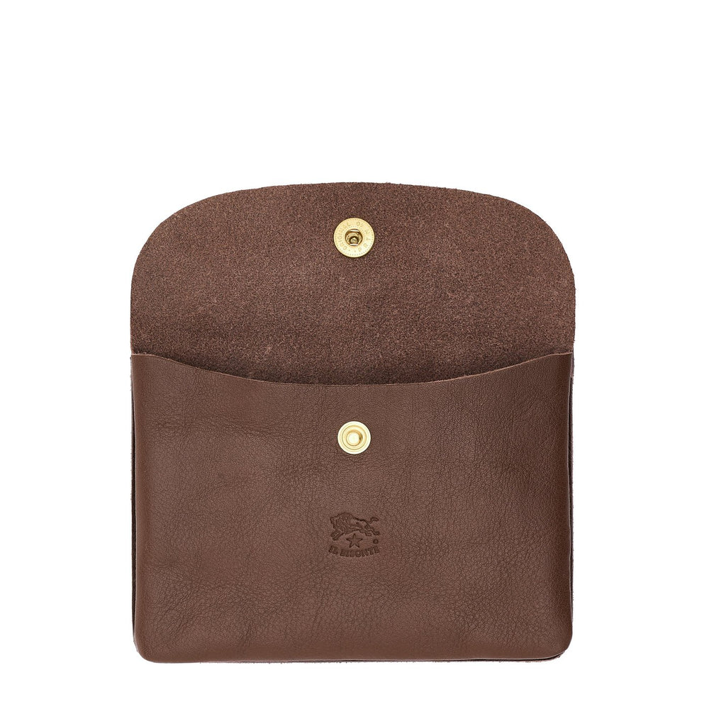 Pochette en cuir couleur marron tabacco — 
interior detail view
 — 4 of 5
