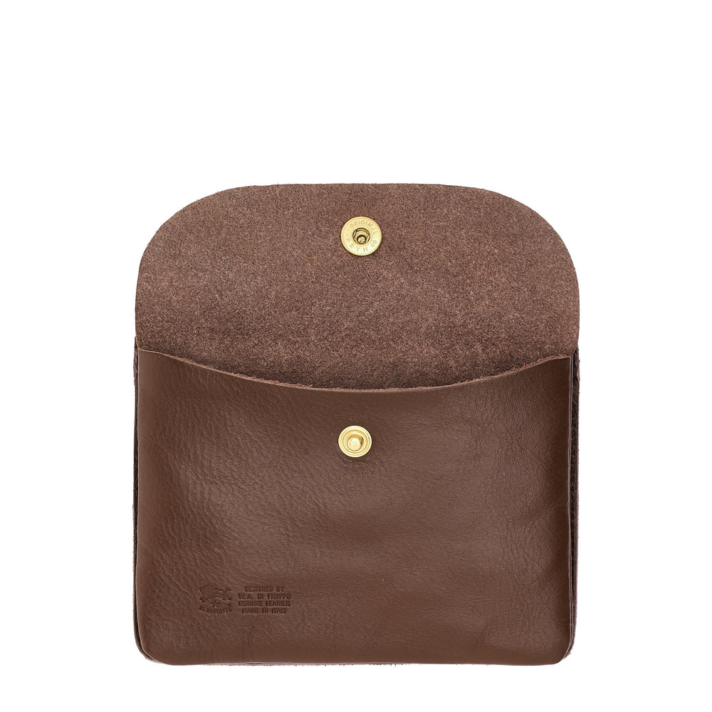 Pouch in leather color brown tabacco — 
product detail view
 — 6 of 6