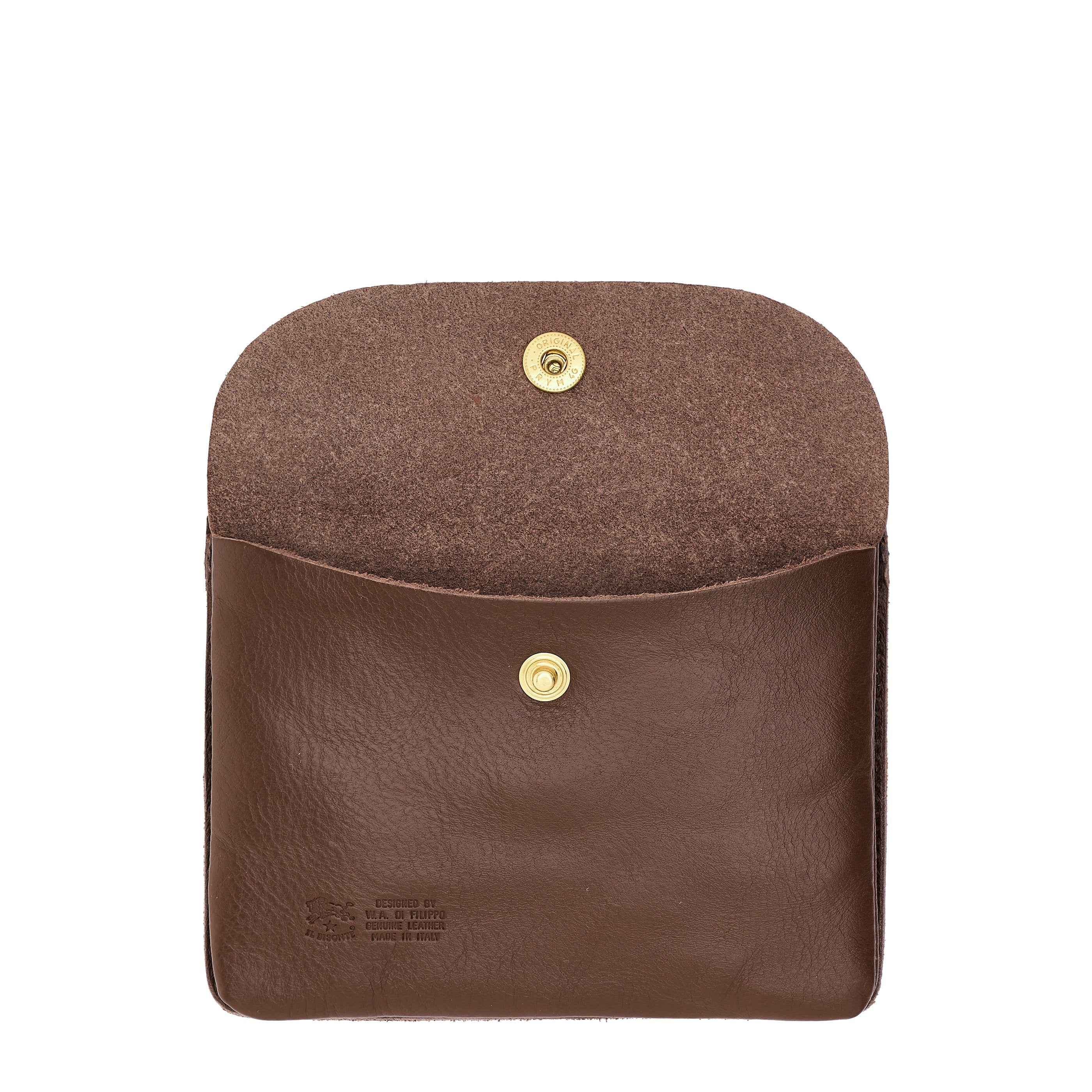 Pouch in leather color brown tabacco — 
product detail view
 — 6 of 6