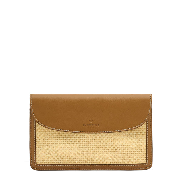 Raffia | Women's case   color beige / gianduia