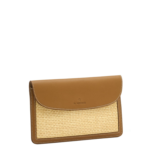 Raffia | Women's case   color beige / gianduia