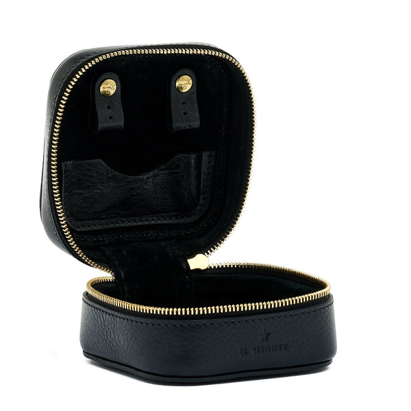 Musa | Étui pour femme en cuir couleur noir