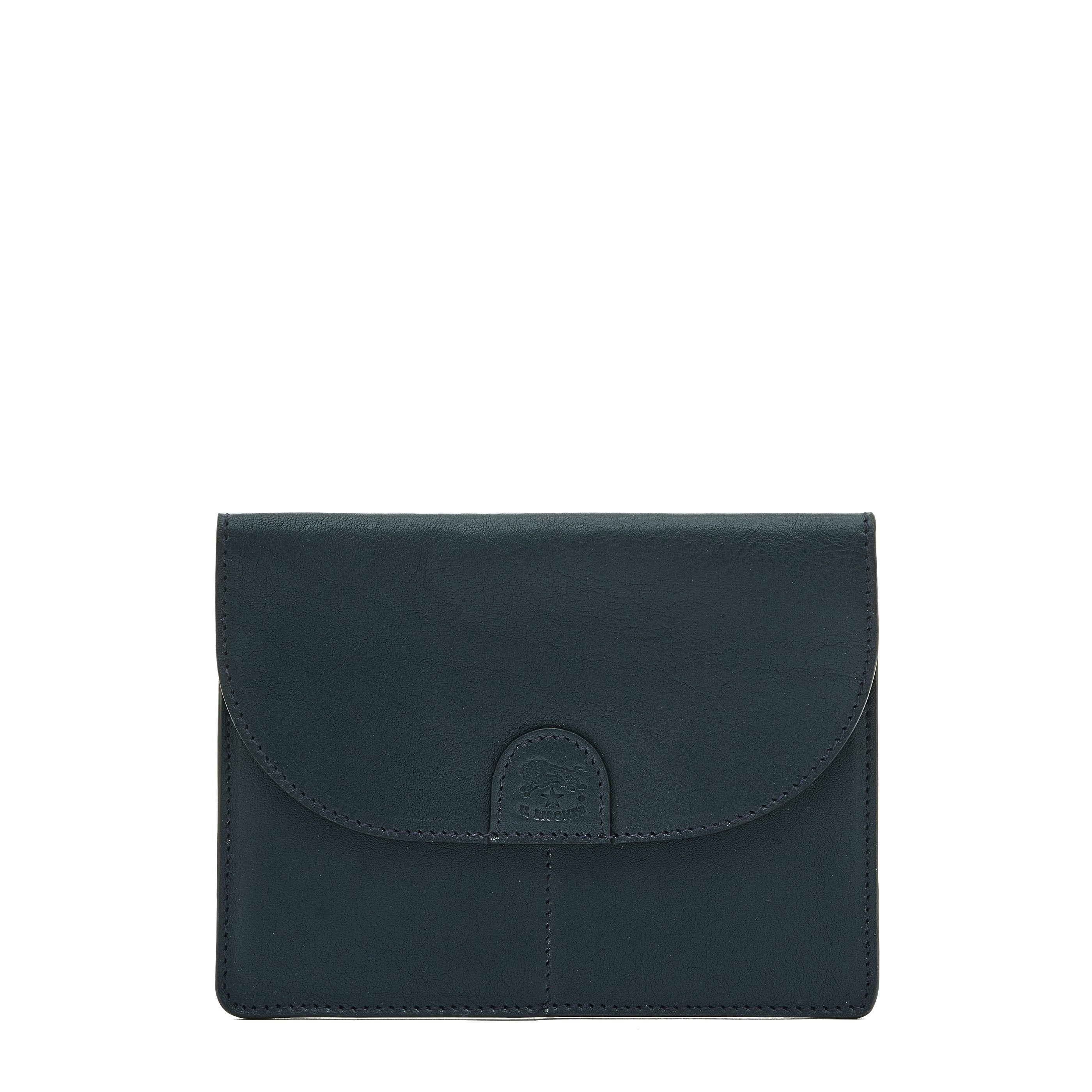 Linea 1990 | Custodia da uomo in pelle invecchiata colore blu mezzanotte