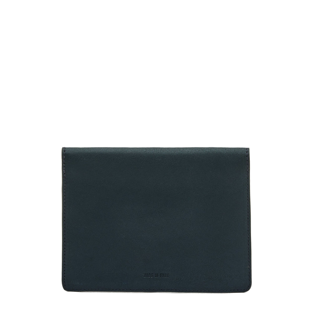 Linea 1990 | Custodia da uomo in pelle invecchiata colore blu mezzanotte