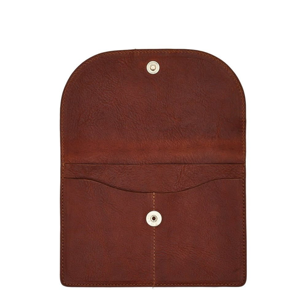 Linea 1990 | Custodia da uomo in pelle invecchiata colore seppia