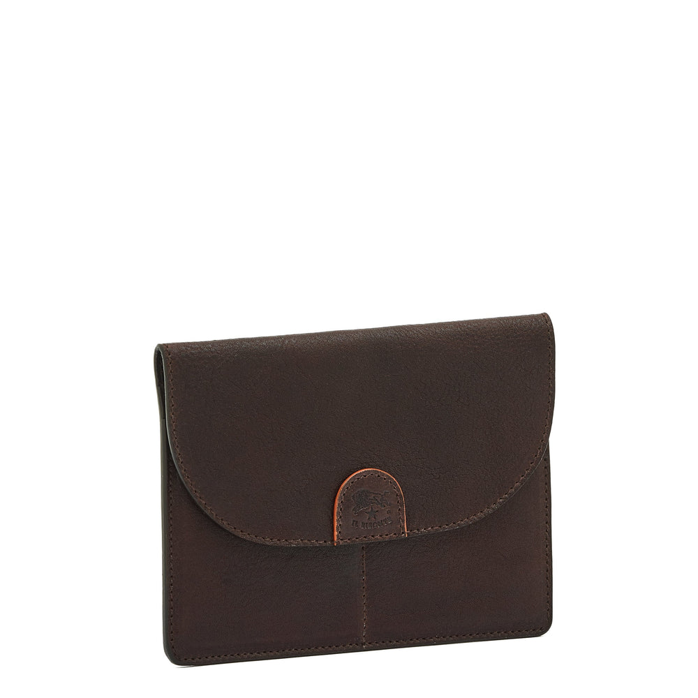 Linea 1990 | Custodia da uomo in pelle invecchiata colore caffe / aragosta