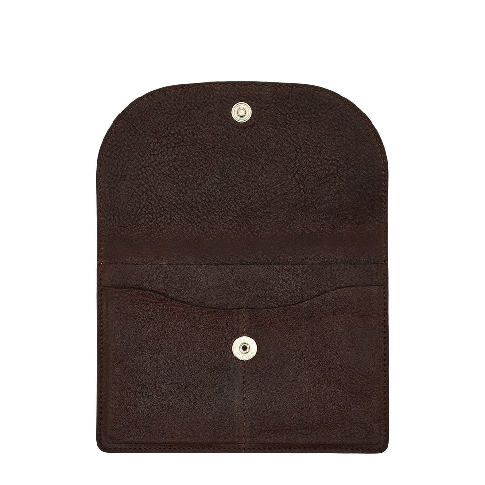 Linea 1990 | Custodia da uomo in pelle invecchiata colore caffe / aragosta