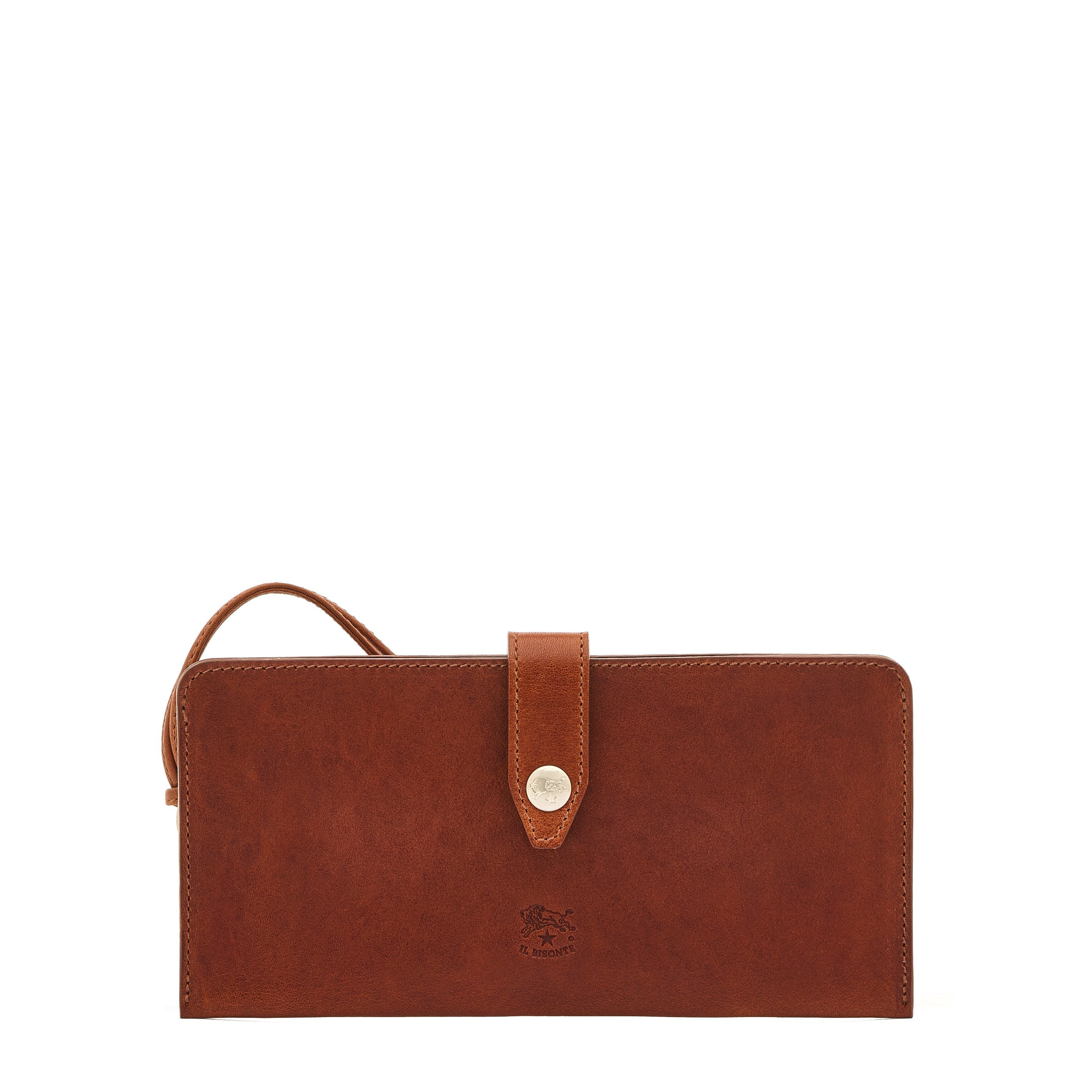Linea 1990 | Custodia da uomo in pelle invecchiata colore seppia