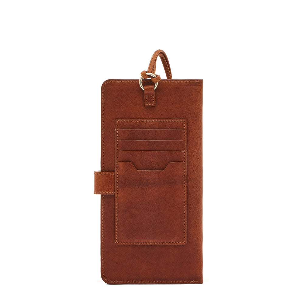 Linea 1990 | Custodia da uomo in pelle invecchiata colore seppia