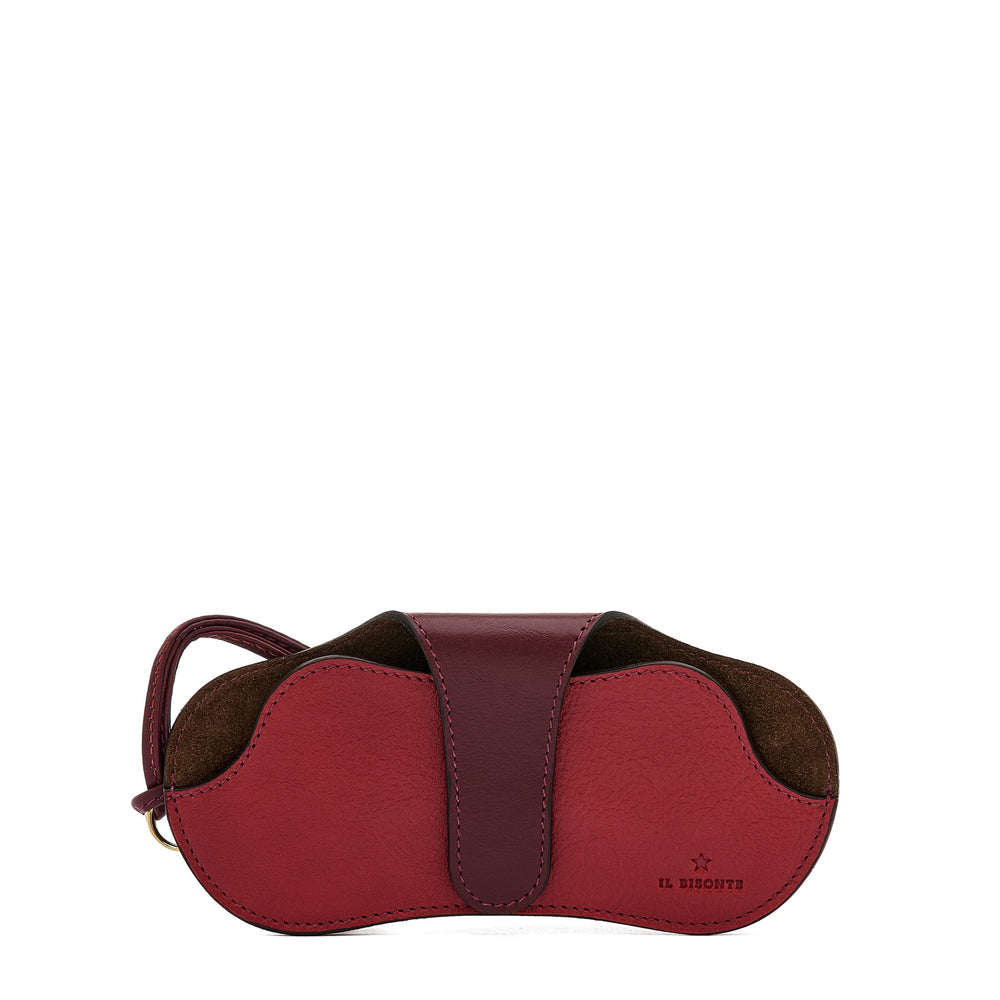 Duo | Women's case in leather color black cherry/red — 
front view
 — 1 of 4