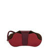 Duo | Women's case in leather color black cherry/red