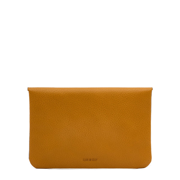 Duo | Case in leather color yellow narciso