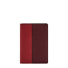 Duo | Étui en cuir couleur cerise noire/rouge