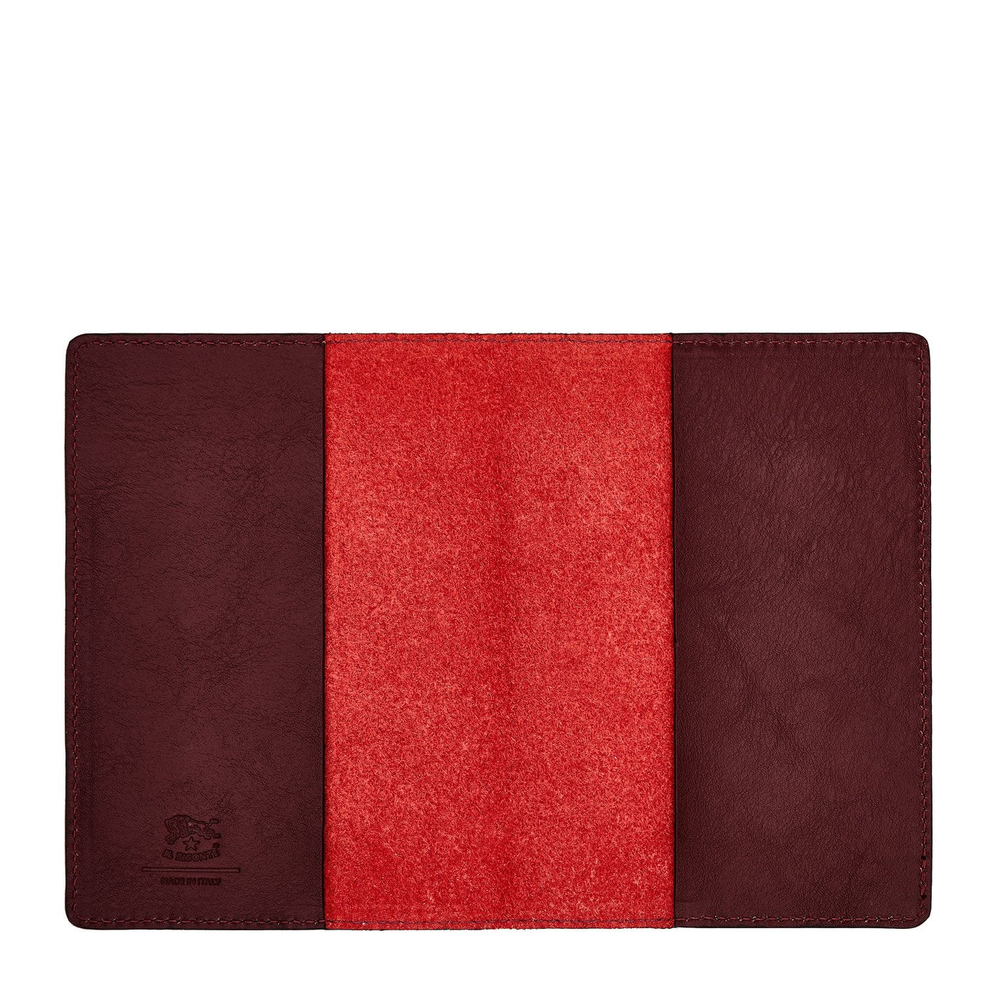 Duo | Étui en cuir couleur cerise noire/rouge — 
interior detail view
 — 4 of 4