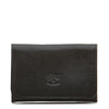 Card Case in Calf Leather color Black
