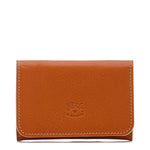 Card Case in Calf Leather color Caramel