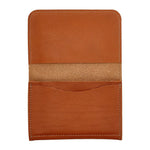 Card Case in Calf Leather color Caramel