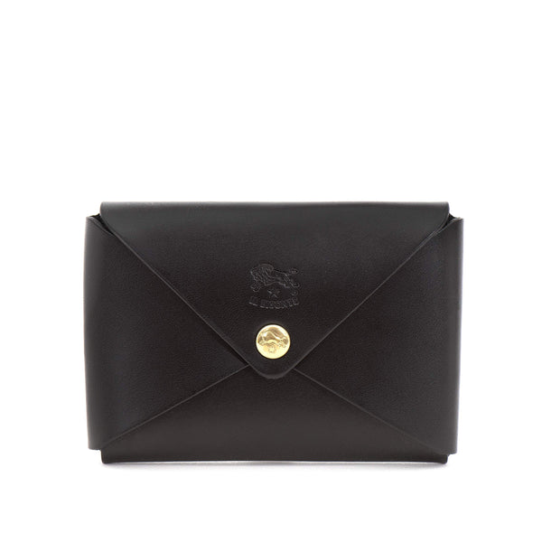 Sovana | Card case in leather color black