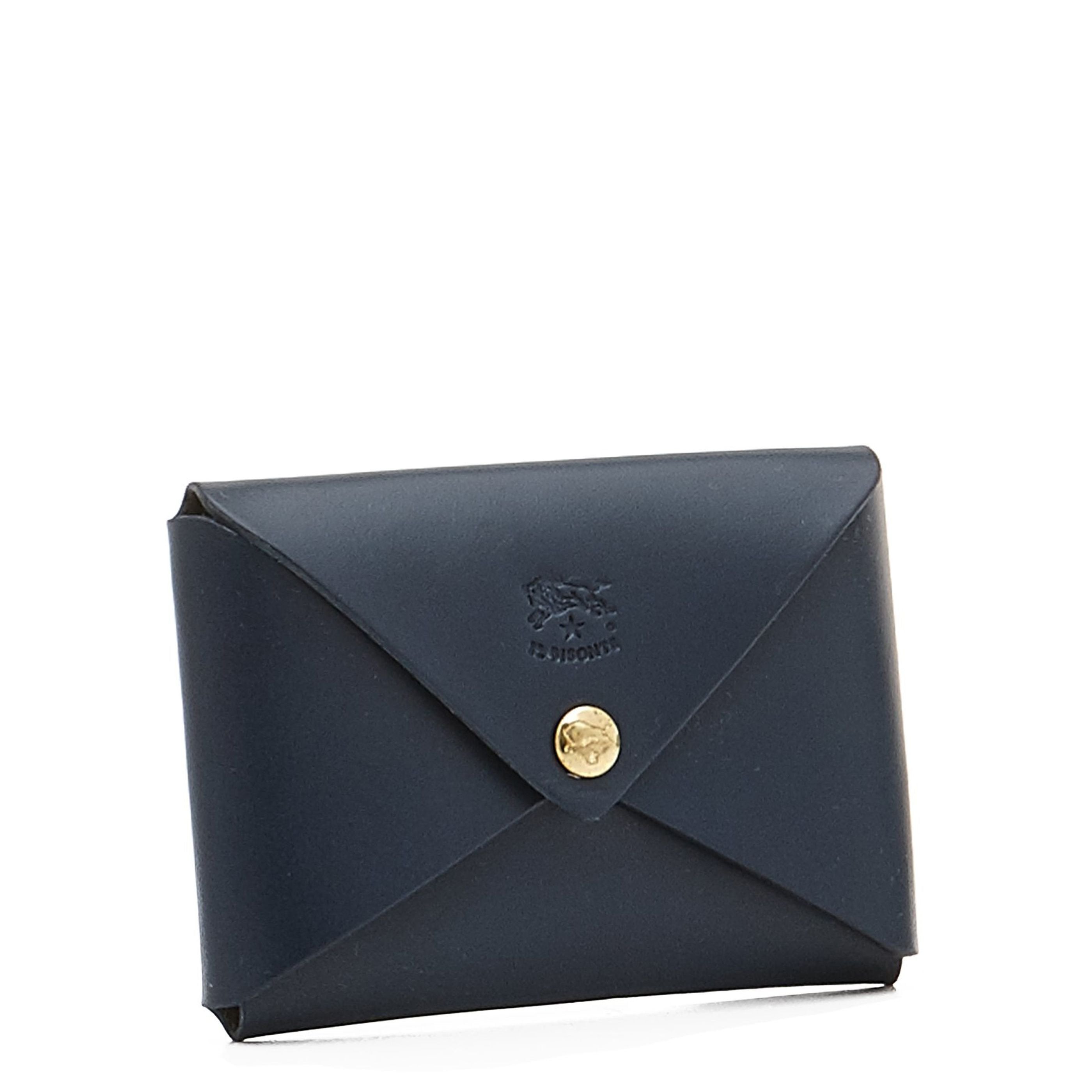 Sovana | Card case in leather color blue