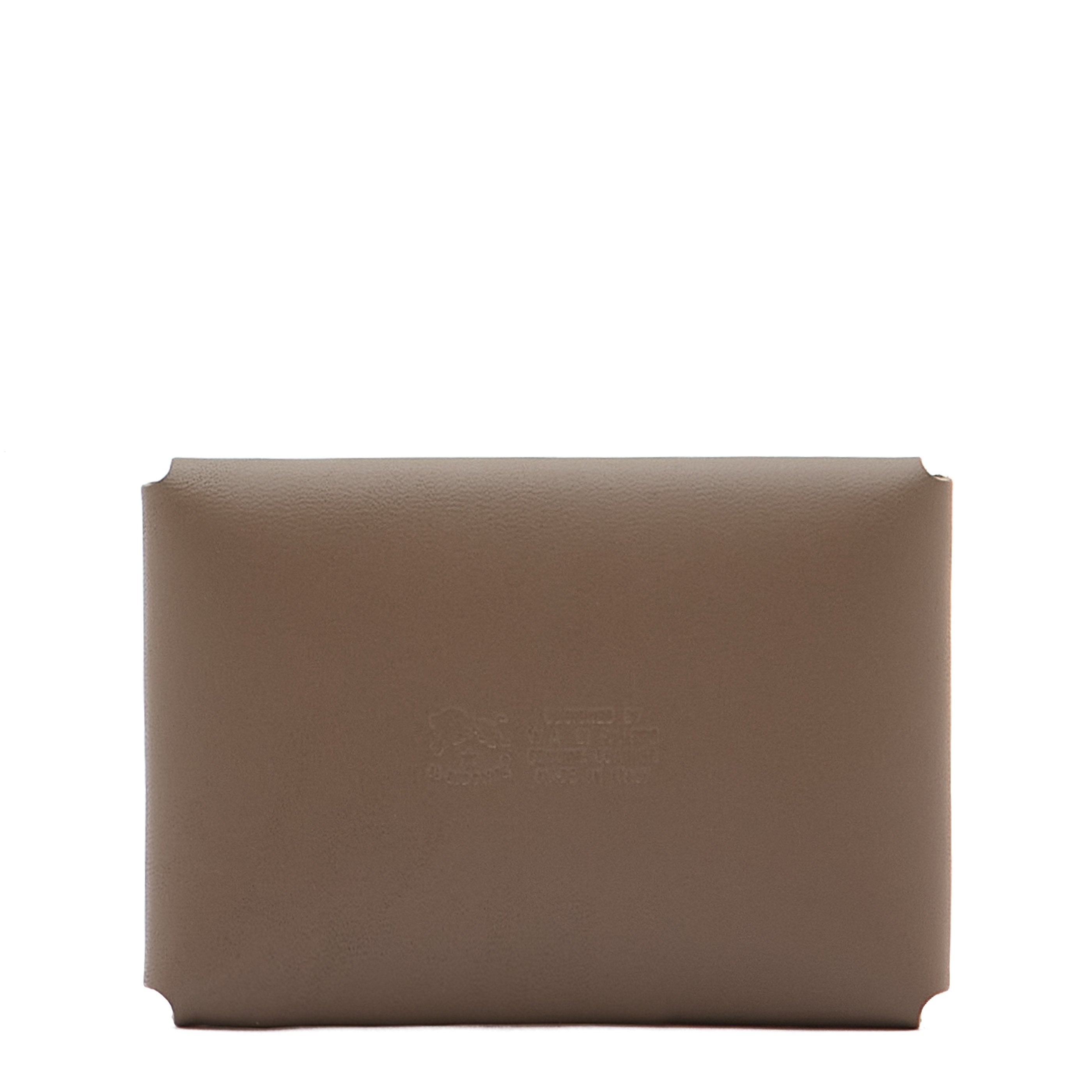 Sovana | Card case in leather color light grey
